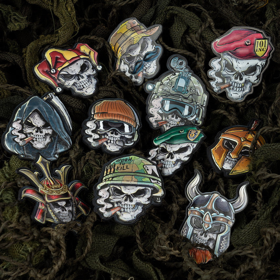 Patch Tactic 3D UV Skull Warrior #8045 - Afirmă-ți Autoritatea