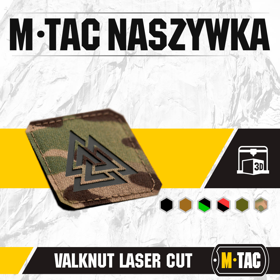 Patch Tactic Valknut Laser Cut M-Tac - Multicam/Negru