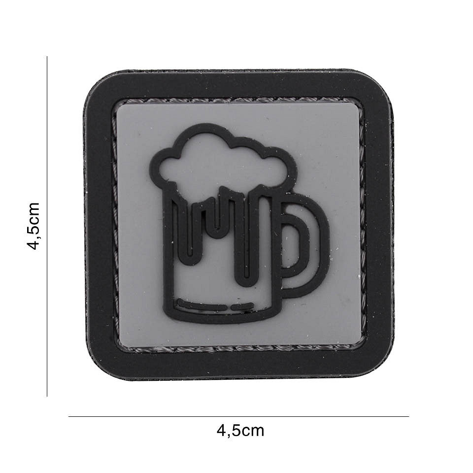 Patch Tactical 3D PVC Bier Gri - Tactical Gear - Afirmație Unică