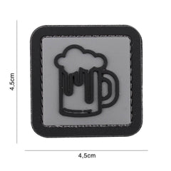 Patch Tactical 3D PVC Bier Gri - Tactical Gear - Afirmație Unică