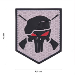 Patch Tactical Commando Punisher Gri - Afirmă-ți Atitudinea