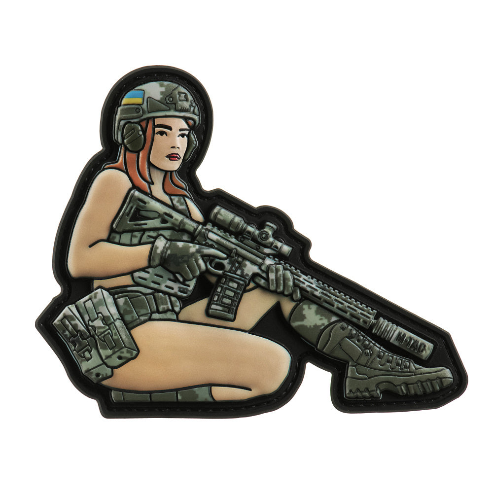 Patch Tactical Girl #2 M-Tac - PVC MM14, Suport Moral și Stil Unic
