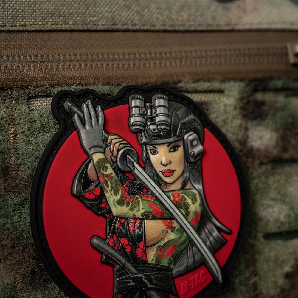 Patch Tactical Girl #3 Cascading M-Tac - Verde, Inspirat de Cultura Japoneză
