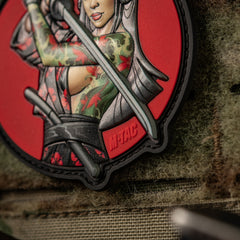 Patch Tactical Girl #3 Cascading M-Tac - Verde, Inspirat de Cultura Japoneză