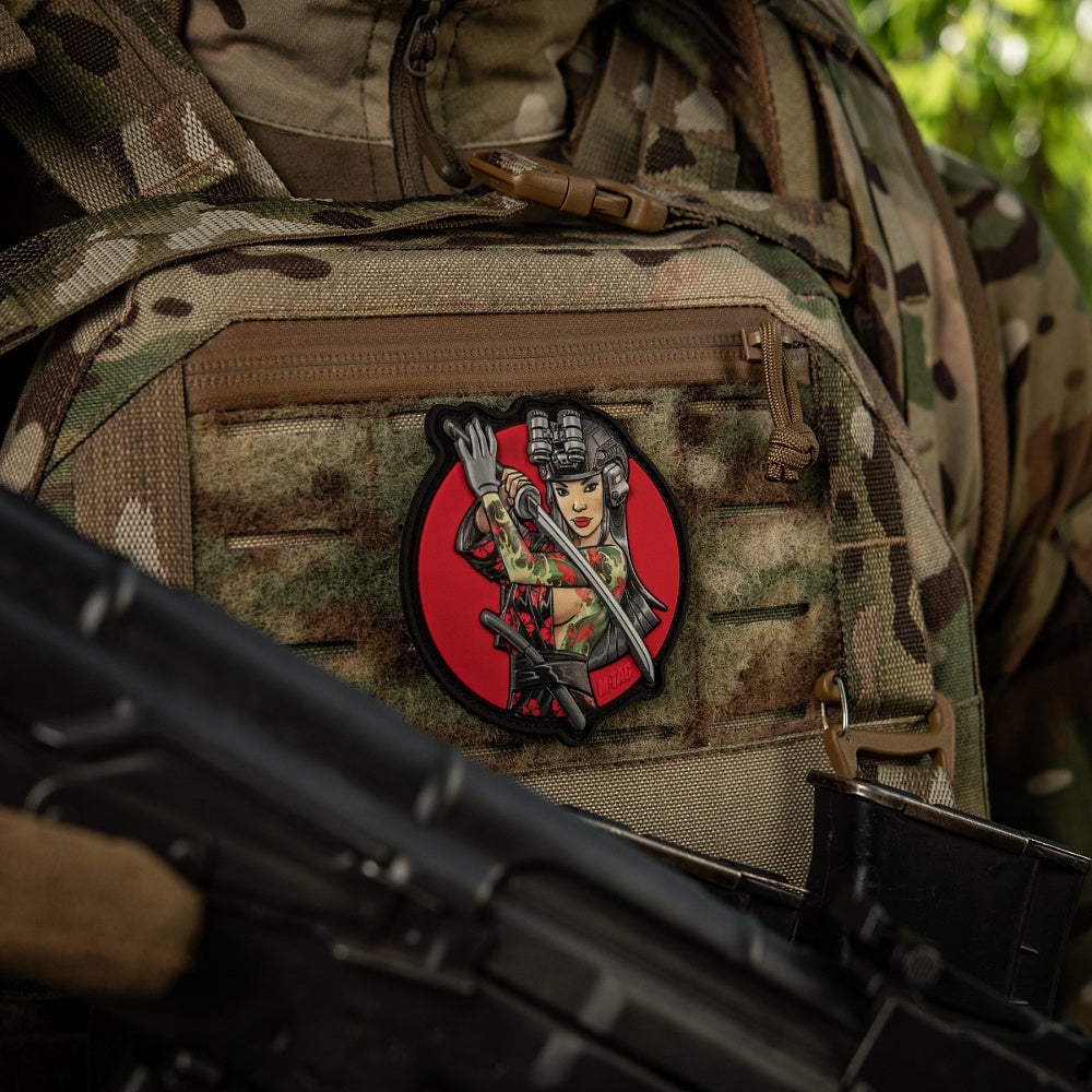 Patch Tactical Girl #3 Cascading M-Tac - Verde, Inspirat de Cultura Japoneză