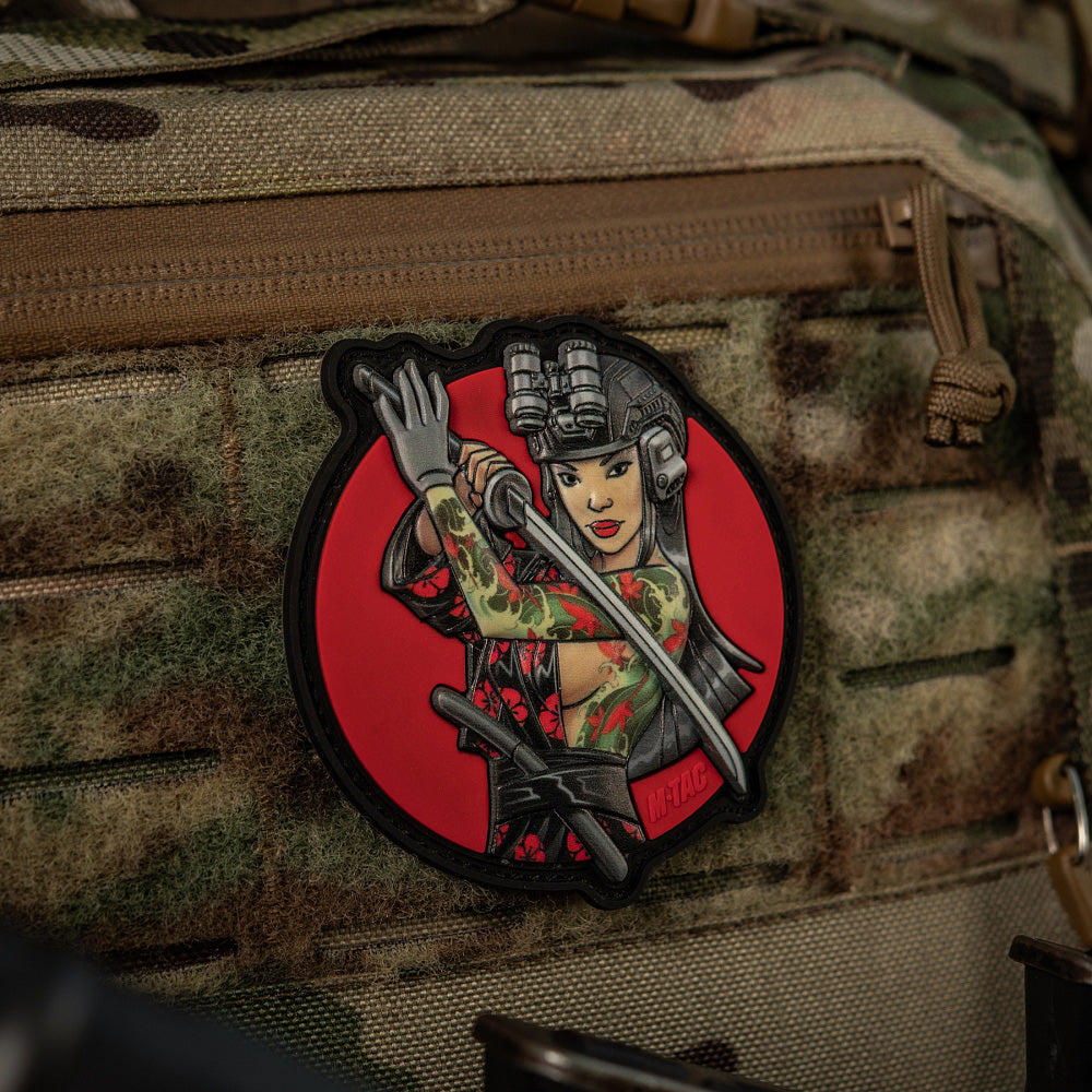 Patch Tactical Girl #3 Cascading M-Tac - Verde, Inspirat de Cultura Japoneză