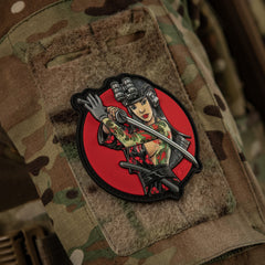 Patch Tactical Girl #3 Cascading M-Tac - Verde, Inspirat de Cultura Japoneză