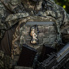 Patch Tactical Girl #4 M-Tac PVC - Dublă Acțiune, Stil Pin-Up