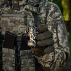 Patch Tactical Girl #4 M-Tac PVC - Dublă Acțiune, Stil Pin-Up