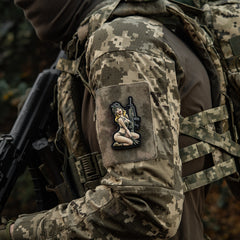 Patch Tactical Girl #5 M-Tac PVC - Olive, Pin-Up de Luptă