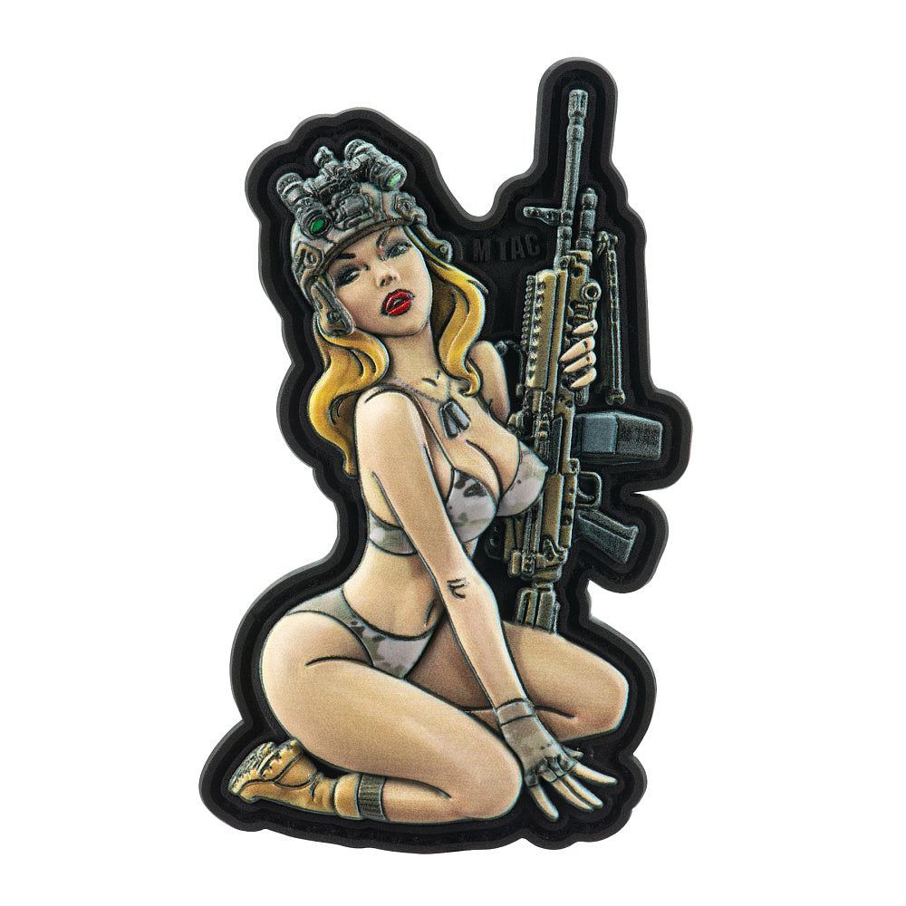 Patch Tactical Girl #5 PVC M-Tac - MC - Stil Pin-Up Modern