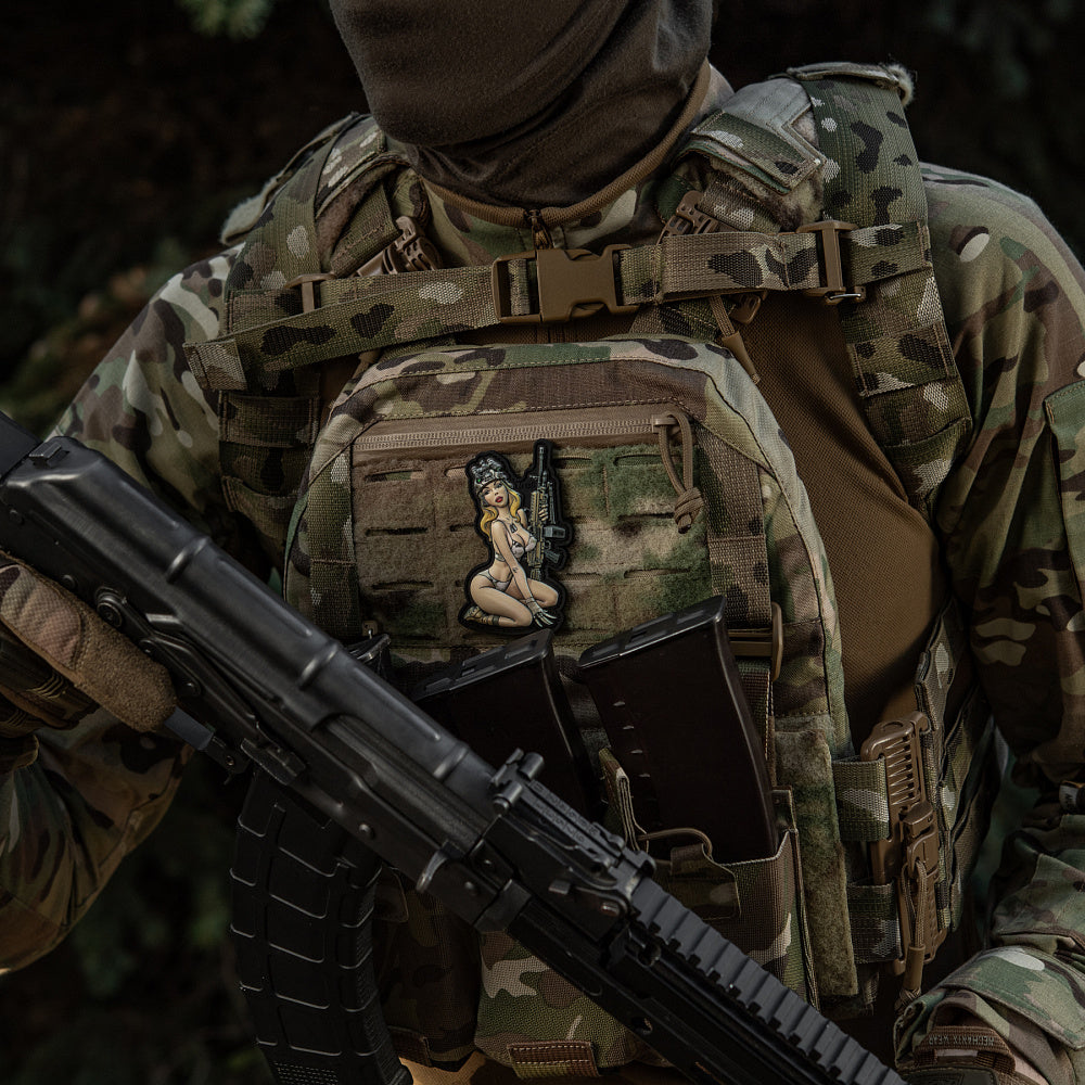 Patch Tactical Girl #5 PVC M-Tac - MC - Stil Pin-Up Modern