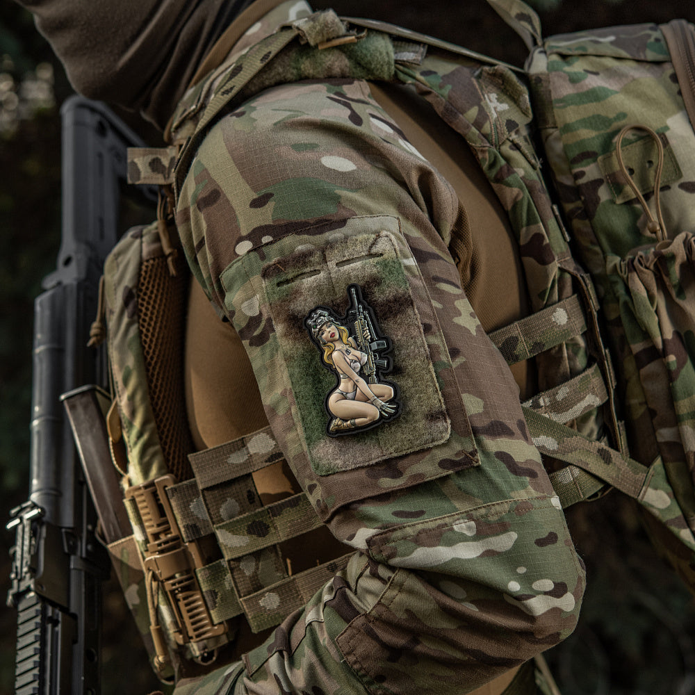 Patch Tactical Girl #5 PVC M-Tac - MC - Stil Pin-Up Modern