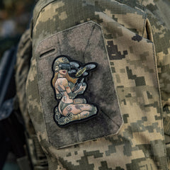 Patch Tactical Girl #6 PVC M-Tac Hooligan - Forța Feminină pe Echipament