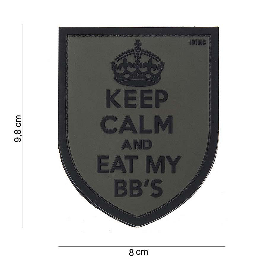 Patch Tactical Keep Calm Gri - Afirmă-ți Atitudinea