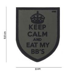 Patch Tactical Keep Calm Gri - Afirmă-ți Atitudinea
