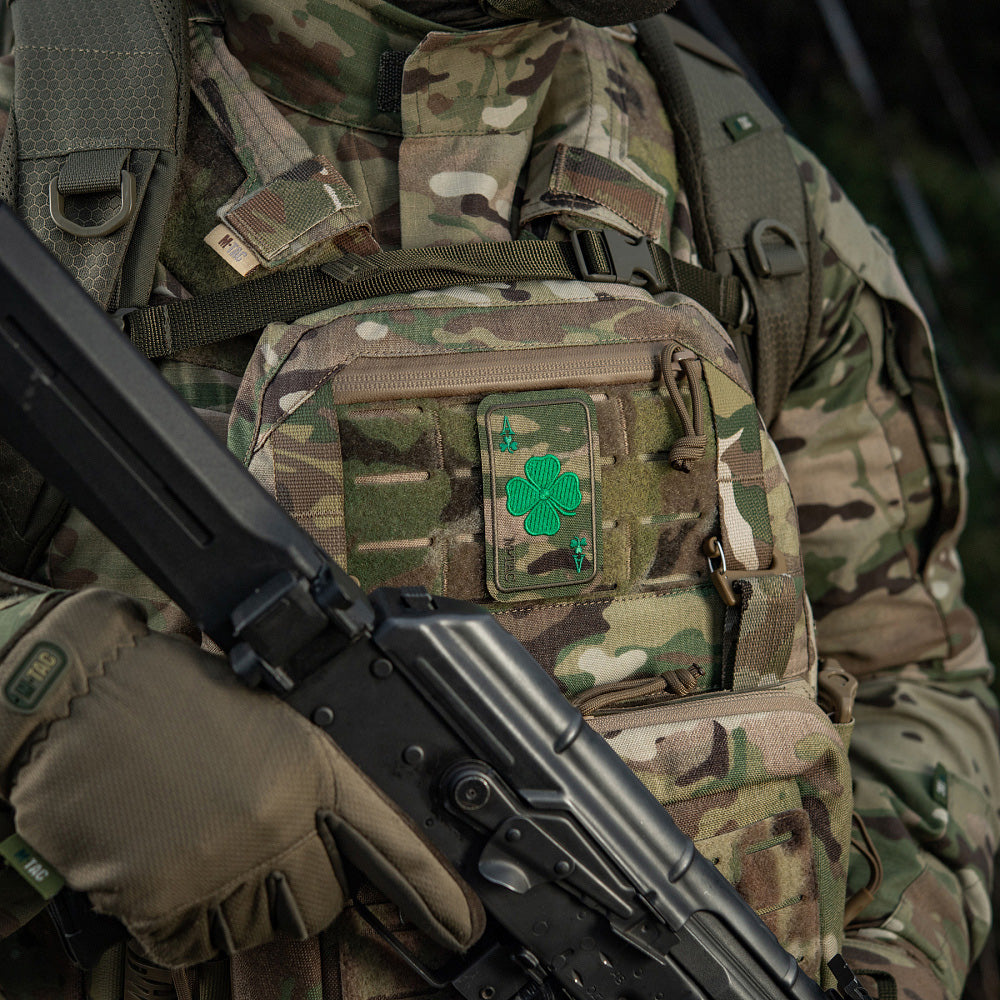 Patch Tactical "Lucky Card" M-Tac - Trifoi Brodat Multicam