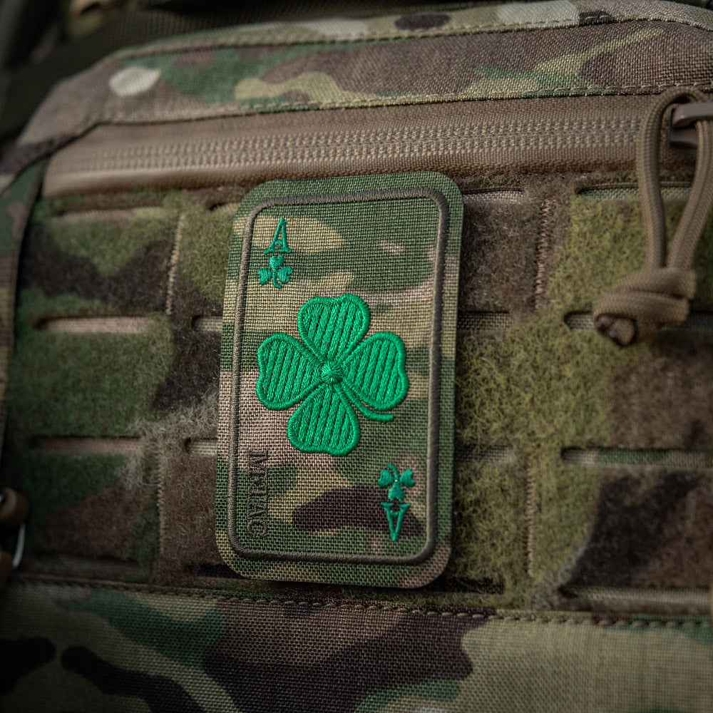 Patch Tactical "Lucky Card" M-Tac - Trifoi Brodat Multicam