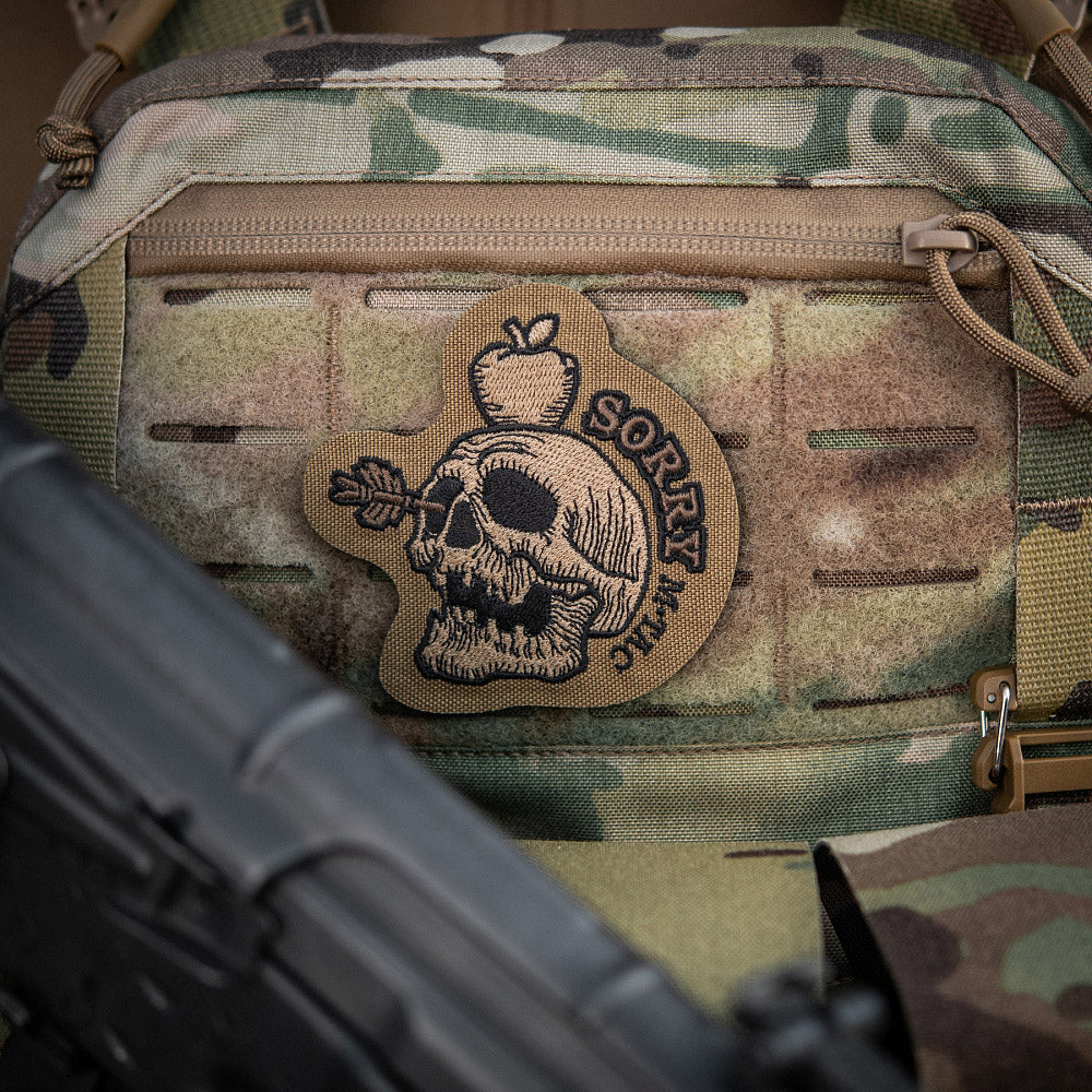 Patch Tactical SORRY M-Tac - Craniu & Măr, Coyote