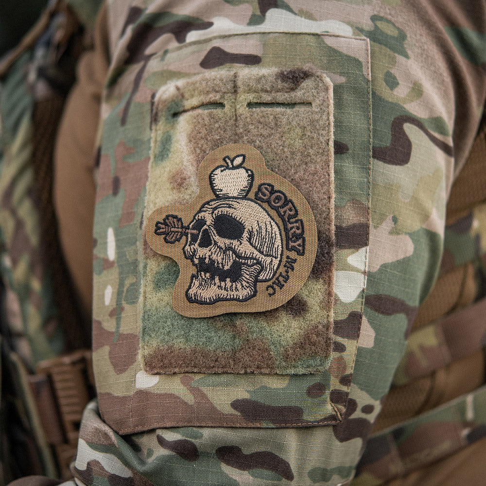 Patch Tactical SORRY M-Tac - Craniu & Măr, Coyote