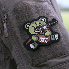 Patch Terreur Teddy Verde #7144 - Detaliu Impecabil, Identitate Puternică