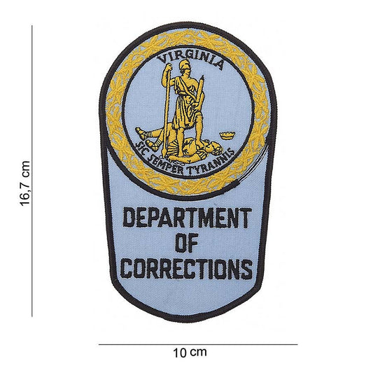 Patch Textil Department of Corrections Virginia Diversen - Semn al Autorității
