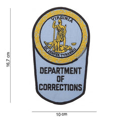 Patch Textil Department of Corrections Virginia Diversen - Semn al Autorității