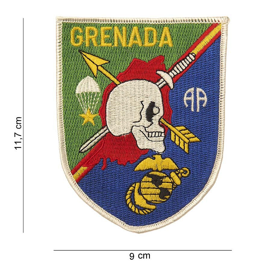 Patch Textil Grenada (schild) #3080 Diversen - Afirmă-ți Atitudinea Tactica