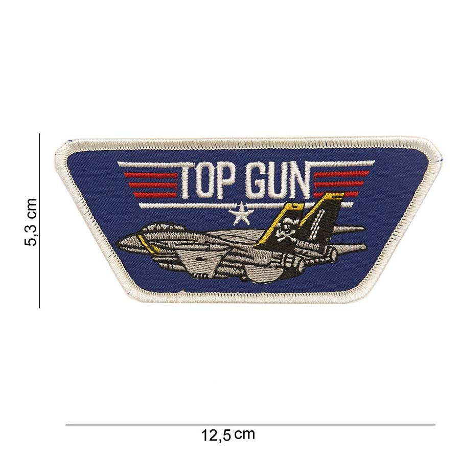 Patch Textil Top Gun Trapezium Albastru - Afirmă-ți Spiritul Aviatic