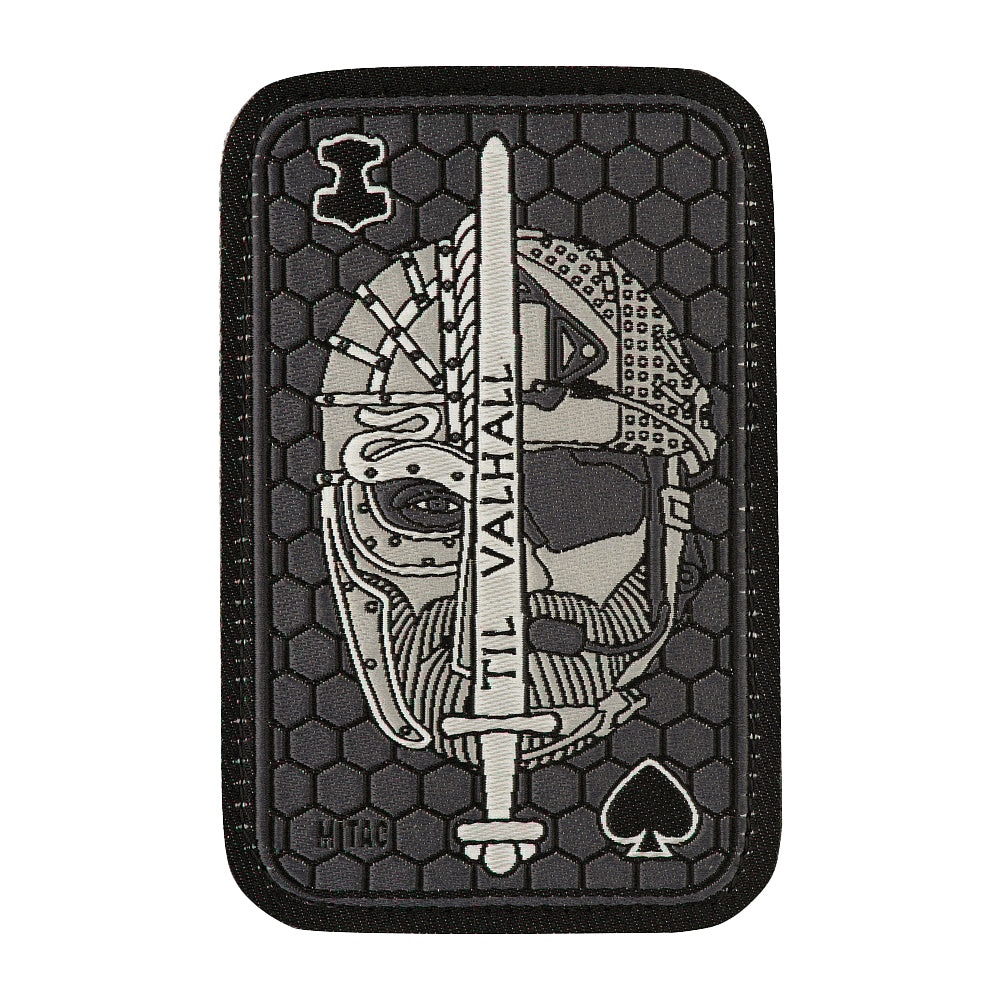 Patch Til Valhall Ace M-Tac - Gri, Rezistență și Onor