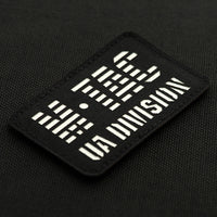Patch UA Division Laser Cut M-Tac - Black/GID Luminescent