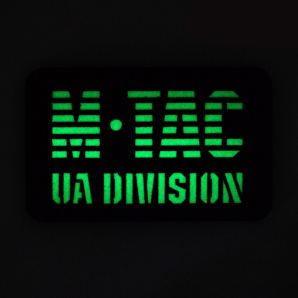 Patch UA Division Laser Cut M-Tac - Black/GID Luminescent