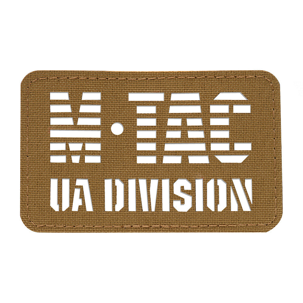 Patch UA Division M-Tac - Laser Cut Coyote
