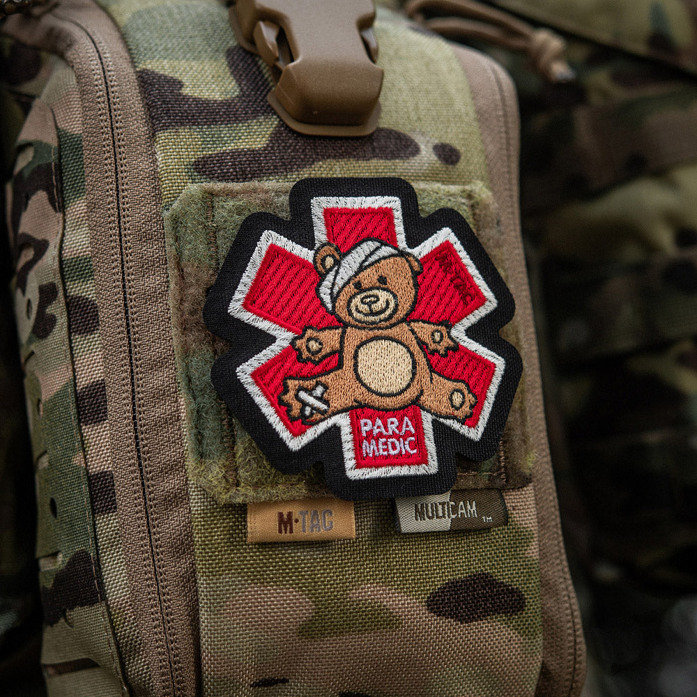 Patch Ursuleț Paramedic M-Tac - Bronz/Negru