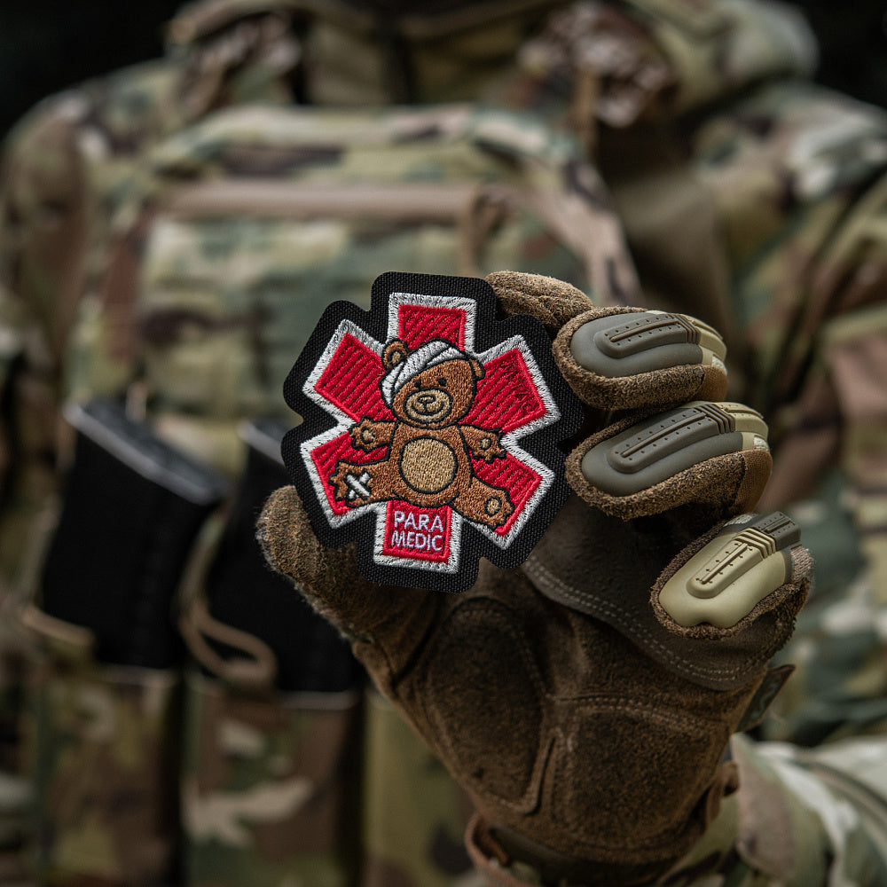Patch Ursuleț Paramedic M-Tac - Bronz/Negru