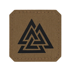 Patch Valknut Laser Cut M-Tac - Coyote/Negru, Cordura 500D