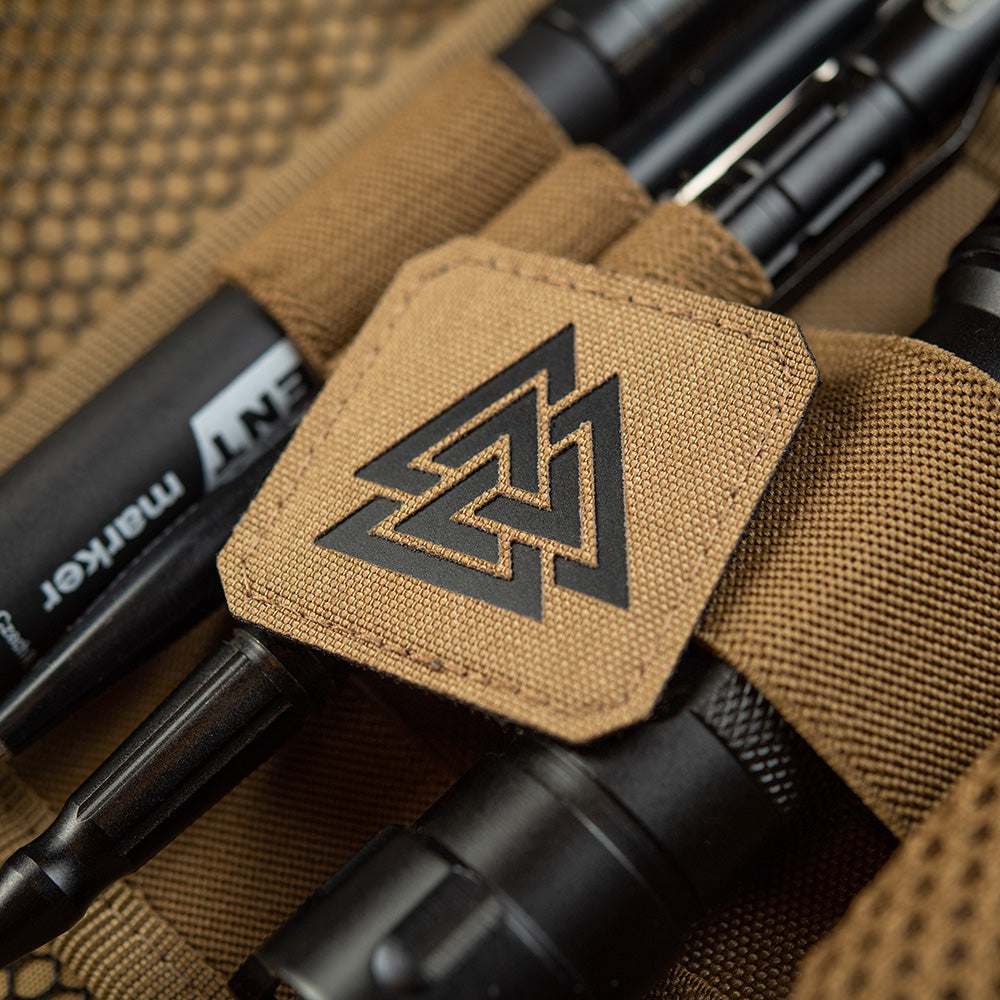 Patch Valknut Laser Cut M-Tac - Coyote/Negru, Cordura 500D