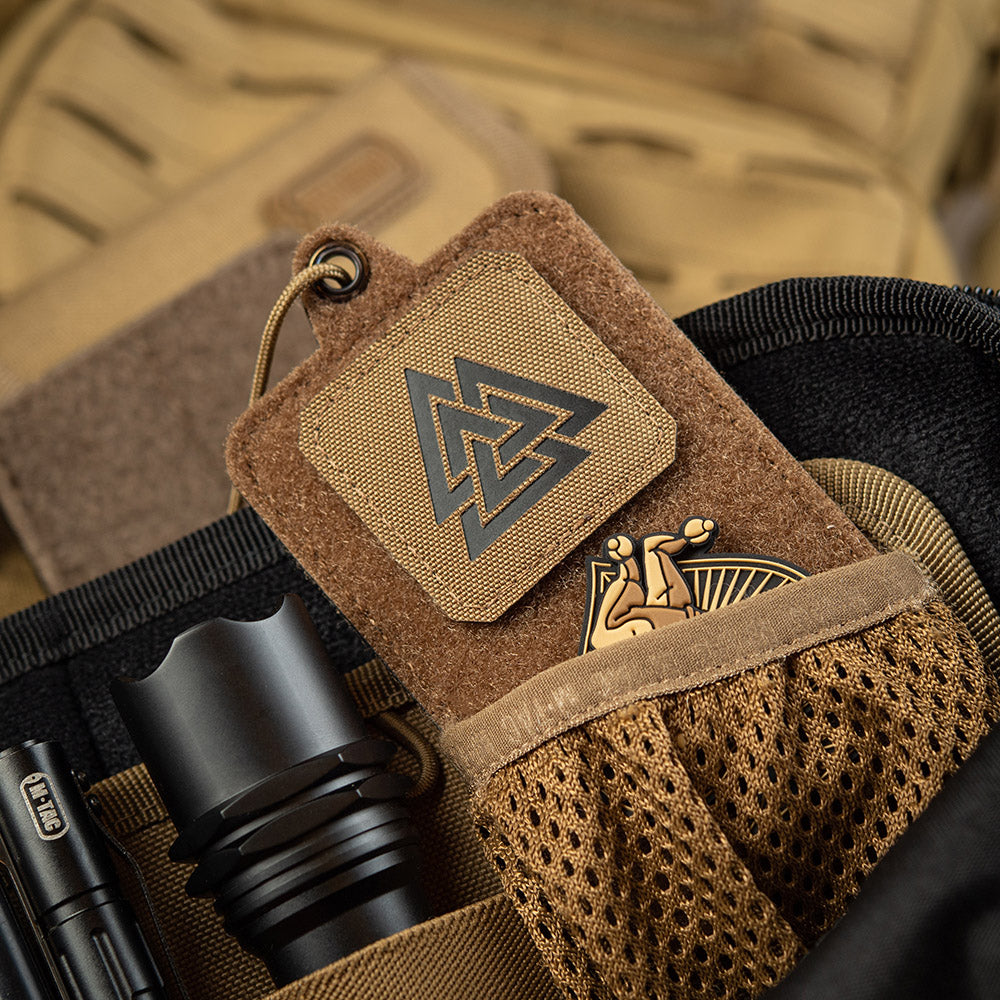 Patch Valknut Laser Cut M-Tac - Coyote/Negru, Cordura 500D