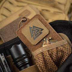Patch Valknut Laser Cut M-Tac - Coyote/Negru, Cordura 500D