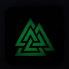 Patch Valknut Laser Cut M-Tac - Negru/GID, Simbol Odin Tactic