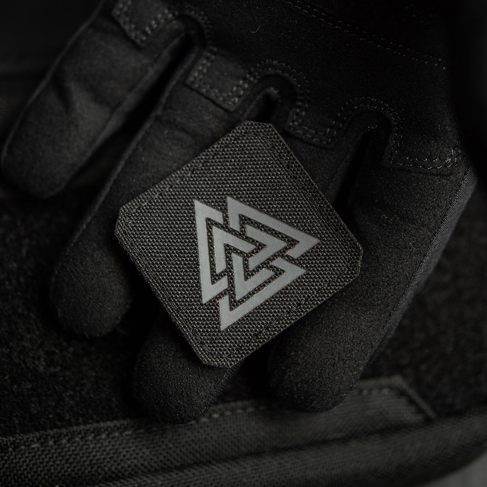 Patch Valknut Laser Cut M-Tac - Negru/Gri, Simbol Odin și Magie