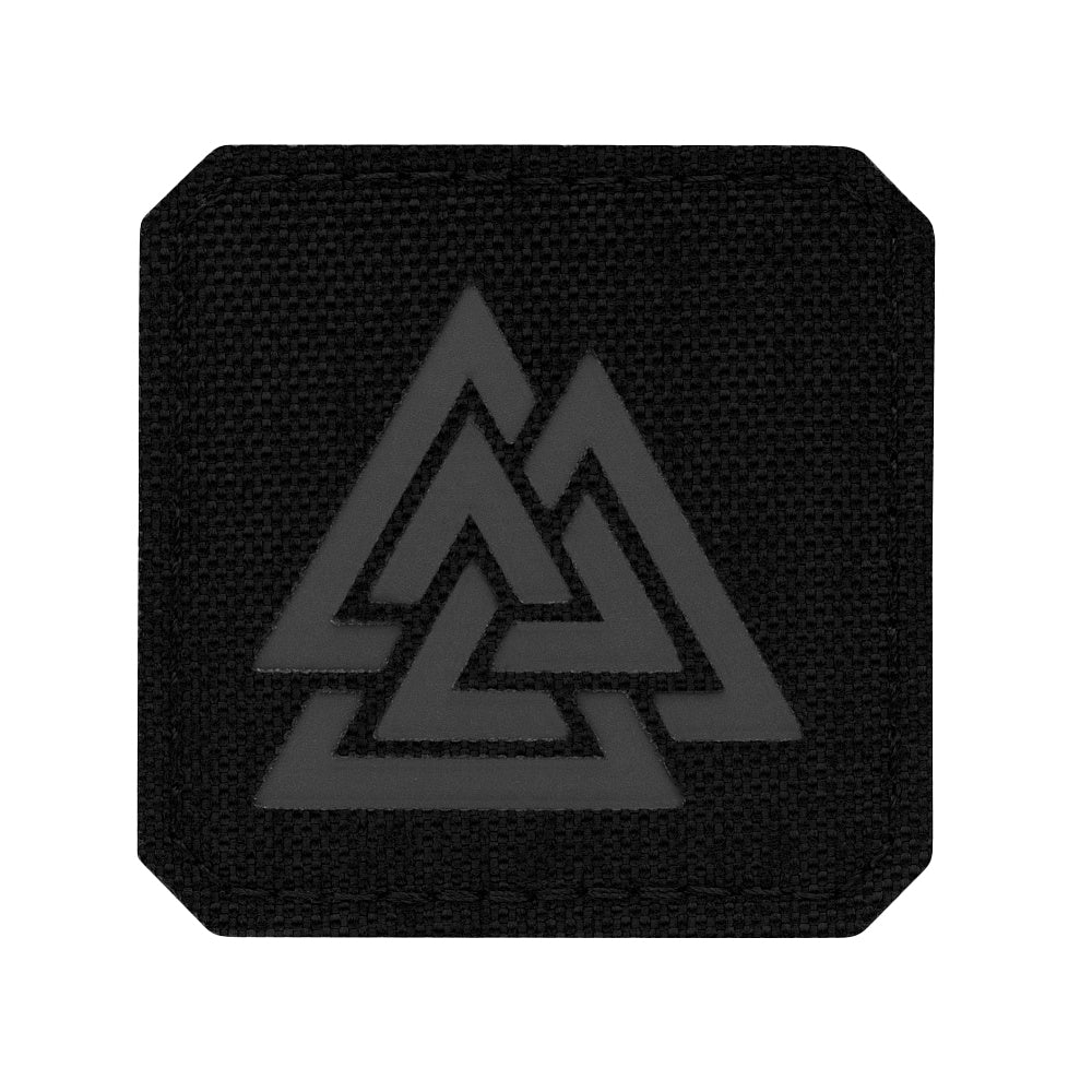 Patch Valknut Laser Cut M-Tac - Negru/Gri, Simbol Odin și Magie