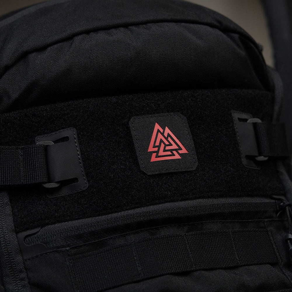 Patch Valknut Laser Cut M-Tac - Negru/Roșu - Simbol Odin