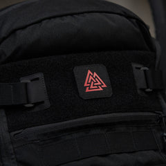 Patch Valknut Laser Cut M-Tac - Negru/Roșu - Simbol Odin
