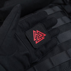 Patch Valknut Laser Cut M-Tac - Negru/Roșu - Simbol Odin