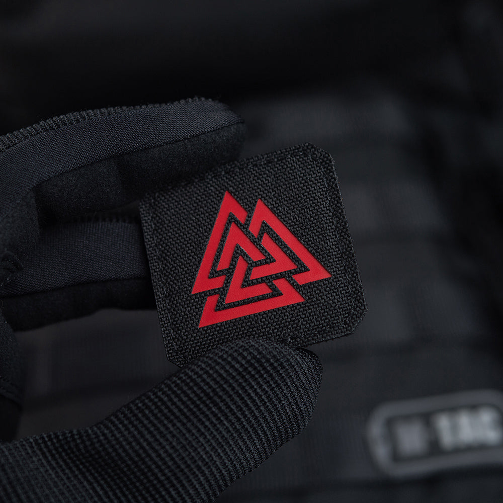 Patch Valknut Laser Cut M-Tac - Negru/Roșu - Simbol Odin
