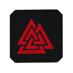 Patch Valknut Laser Cut M-Tac - Negru/Roșu - Simbol Odin
