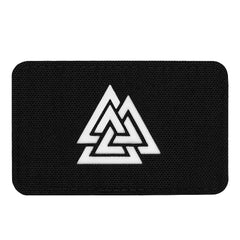 Patch Valknut Orizontal M-Tac - Negru/GID (Glow-in-the-Dark)