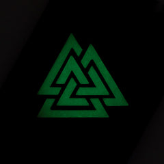 Patch Valknut Orizontal M-Tac - Negru/GID (Glow-in-the-Dark)