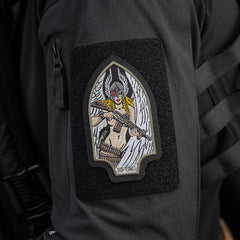 Patch Valkyrie M-Tac - Black/Ranger Green, Brodat, Cordura 500D